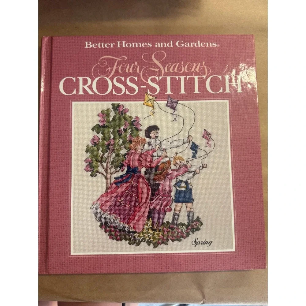 Cross-Stitch Pattern Books Lot of 4, Sedgewood Press & BH&G, Samplers Floral